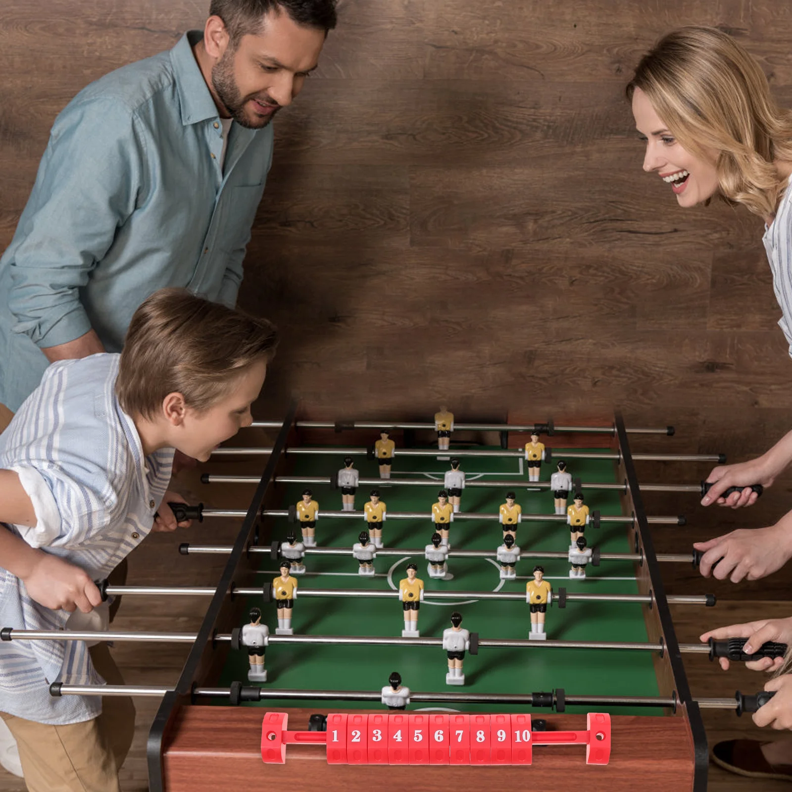 2 قطعة كرة القدم الجدول مدبرة النتائج صنعة بديعة التهديف حارس بار لعبة كرة القدم استبدال المؤشر التهديف البالية