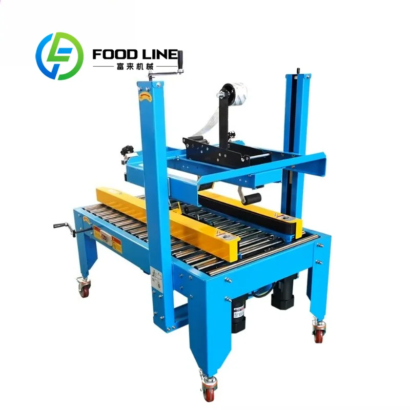 High Quality Full Automatic Electric Box Carton Case Sealing Machine for Beverage & Apparel with Wood & Paper Packaging