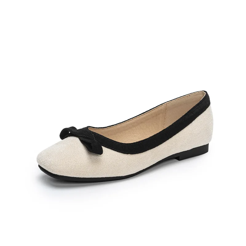 大きいサイズの女性用フラットシューズ、柔らかいベルベット素材 - Loafer Flat Women のレビューと価格
