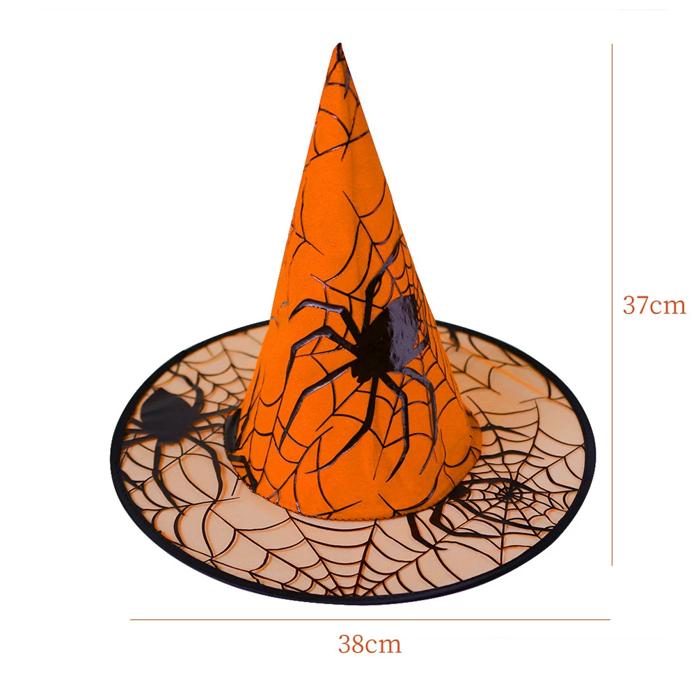 Hexenhut, Halloween-Dekorationszubehör, Hexenhut für Kinder und Erwachsene, Ballkleid, Magic Mesh Wizard Hat für Party – Detail 10