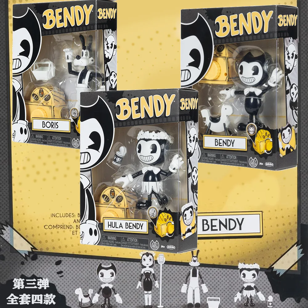 Bendy y la máquina de tinta figura de acción de 5 pulgadas juguete coleccionable demonio revival estatuilla hecha a mano para amantes del juego