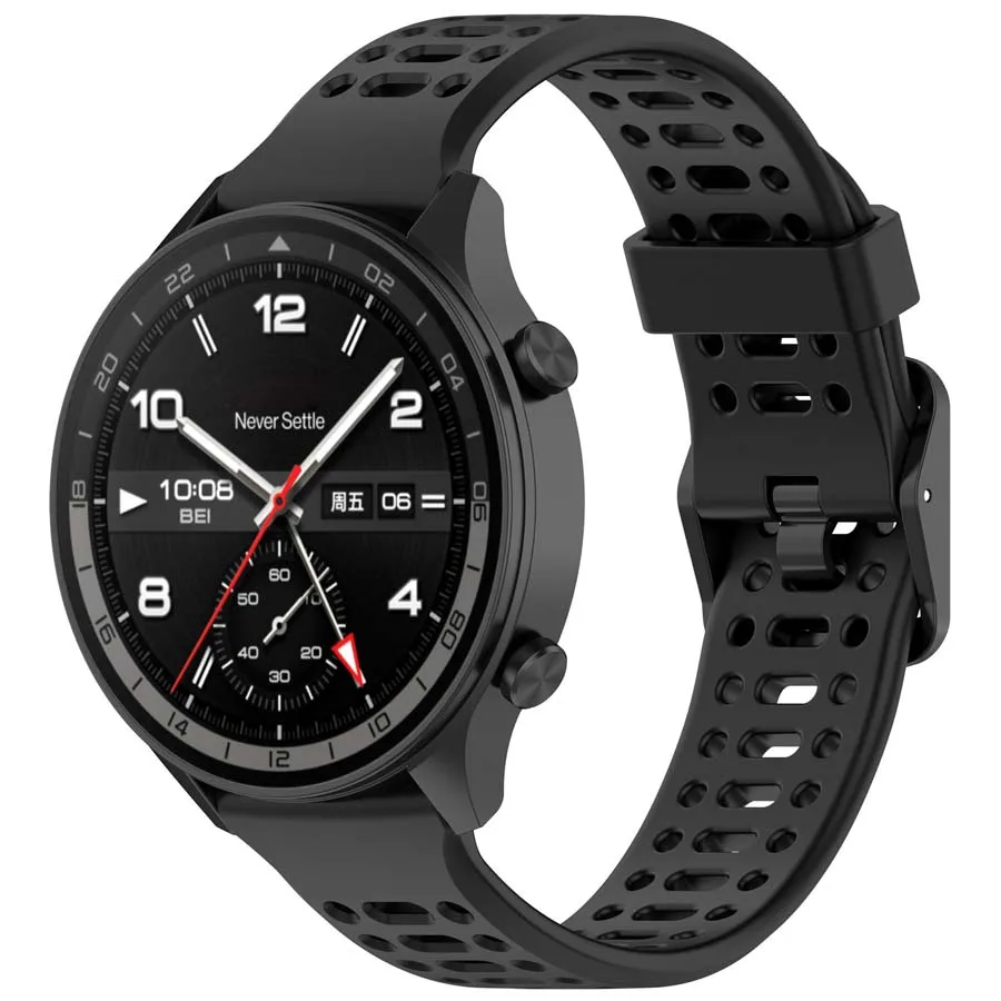 22MM Breathable Silicone Strap For OnePlus Watch Lite 3 2 2R OPPO Watch 4 Pro X2 Bracelet For Realme Watch 3 2 S Pro Watchband