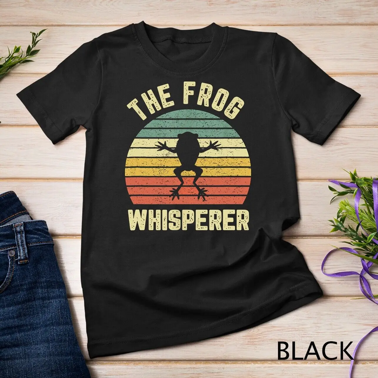 Frog Whisperer Shirt Funny Retro Toad Ribbit Tree Frog Unisex T-shirt