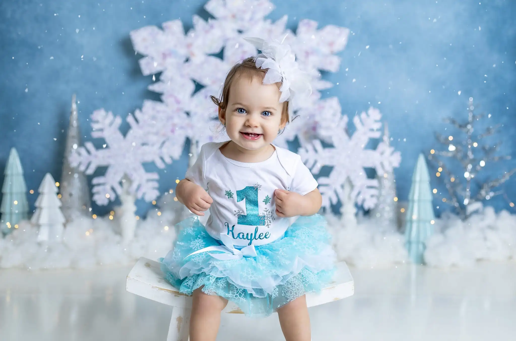 Snowy Glittery Flakes Trees Backdrops Winter Kids Photography Child Baby Birthday Cake Smash Photocall Snowflake Backgrouds