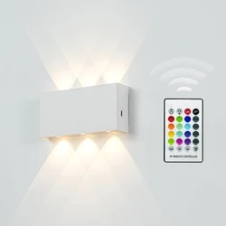 USB Recharge Wall Lamp Touch Motion Sensor Switch Indoor Acrylic Night Lights Bedroom Bedside Wall Sconce Nordic LED Wall Light