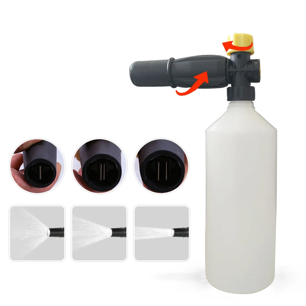 Snow Foam Nozzle High Pressure Washer Gun Generator Deck Foam Bottle For Bosch ECO GO Clic 125 Aquatak 10 Car Washer Cleaning