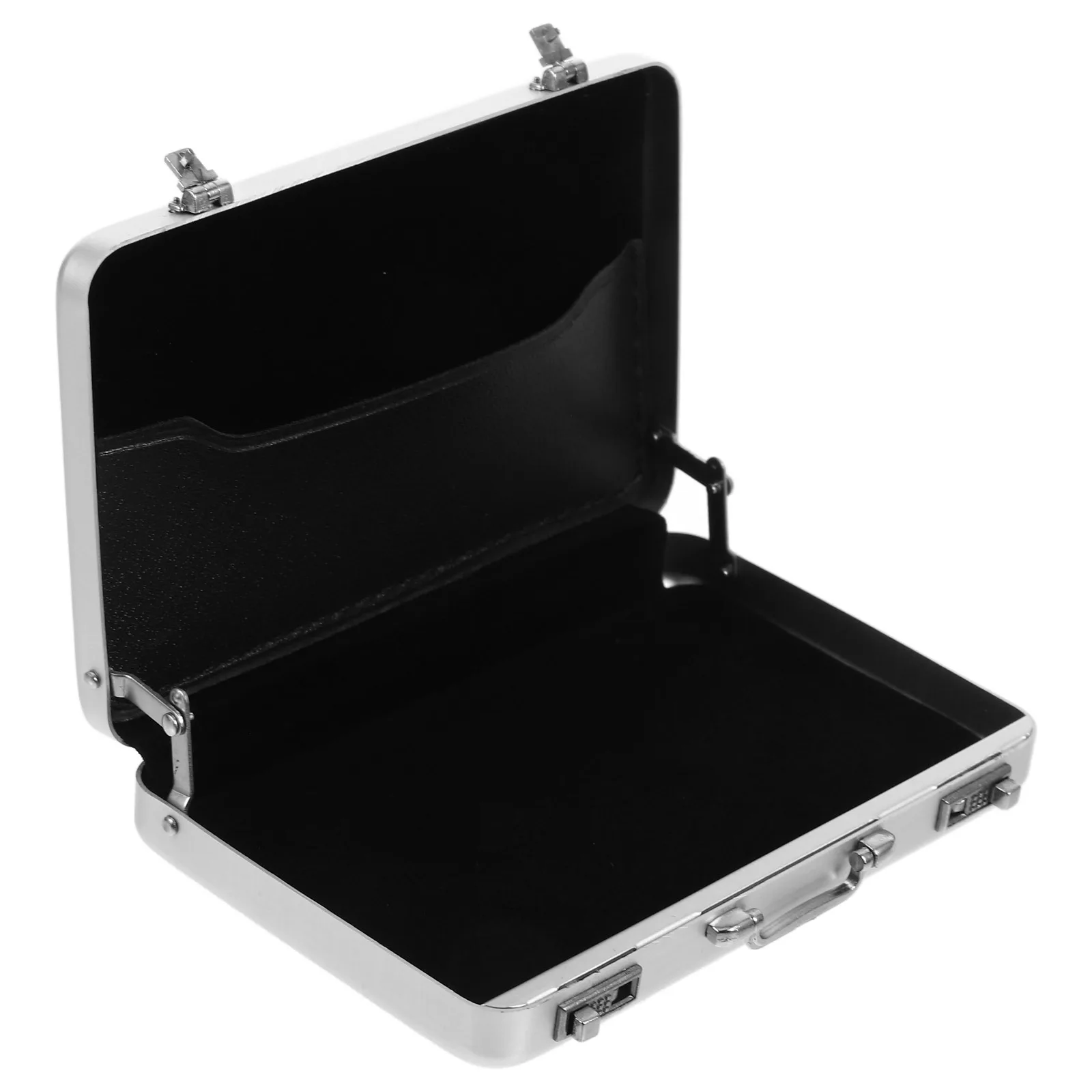 

Portable Business Cards Holder Safe Box Shape Metal Card Container with Sturdy Construction for Work Life Convenience and