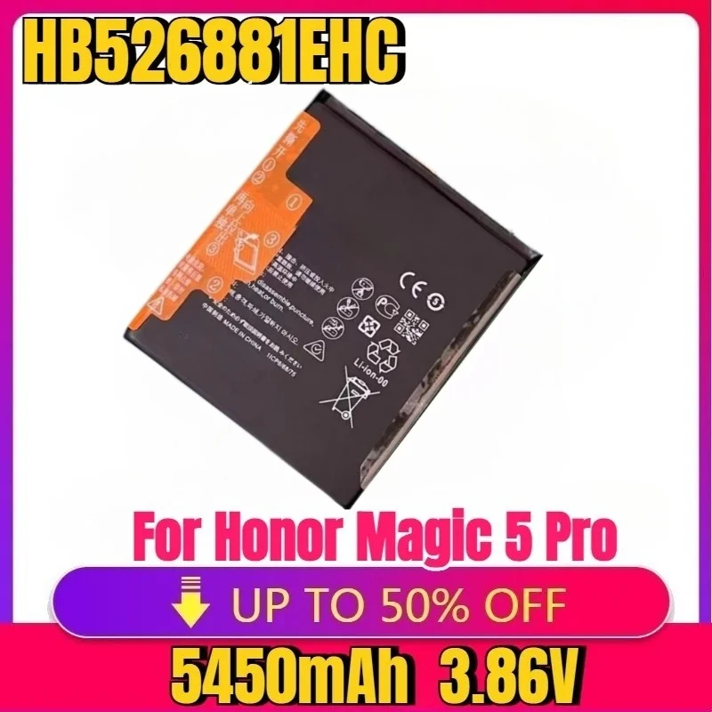 

For HB526881EHC 5450mAh New High quality replaceable Battery For Honor Magic 5 Pro PGT-AN10 PGT-AN20 Mobile Phone Batteries