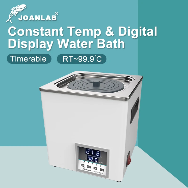 JOANLAB Laboratory Water Bath Constant Temperature Digital Display Heater Lab Equipment Thermostat Tank Single Hole 110v 220v