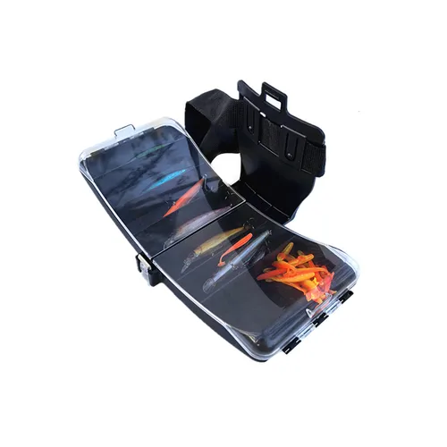 Imagen 2 del producto Caja de cintura para pesca en el mar Luya, caja de equipo de pesca, diseño independiente multifuncional de 7 rejillas, gancho de cebo falso, caja de almacenamiento de accesorios