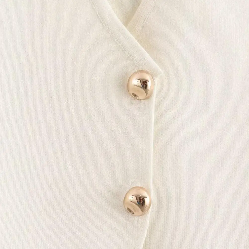 Solid Color Vest for Women Women's Summer V-neck Vest Top Sleeveless Button-up Waistcoat Casual Business Blazer Suit for Office