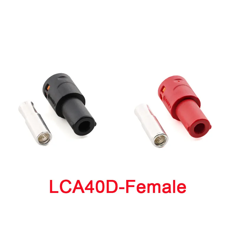 10Pcs/1pc Amass LCA40D LCA50D LCA60 Dc plug high current single PIN riveted crimping connector Male Female Battery Connector