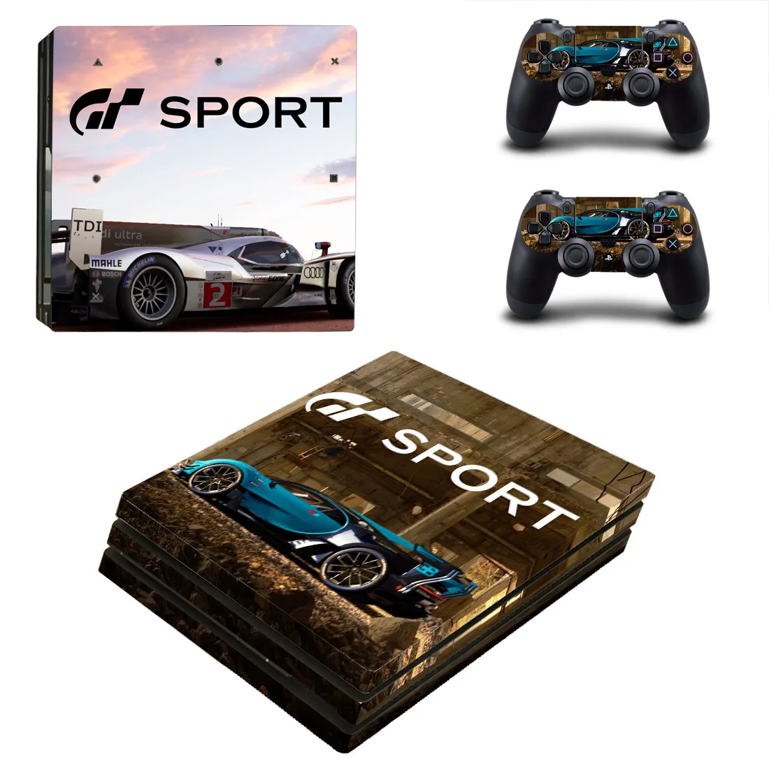 Gran Turismo GT Sport PS4 Pro Skin Sticker Decal Cover Protector For Console and Controller Skins Vinyl