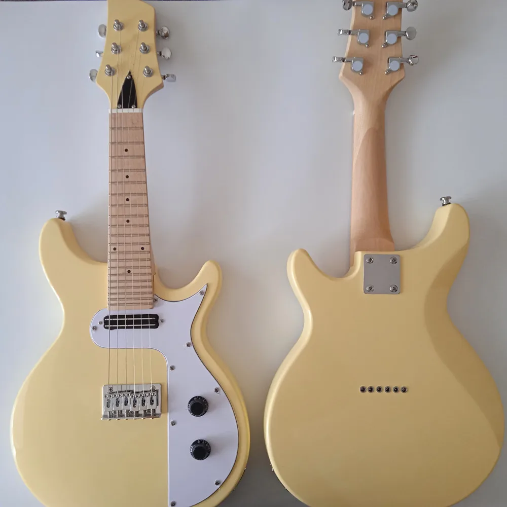 Electric Guitar 6string mini mandolin guitars cream yellow 2023 New