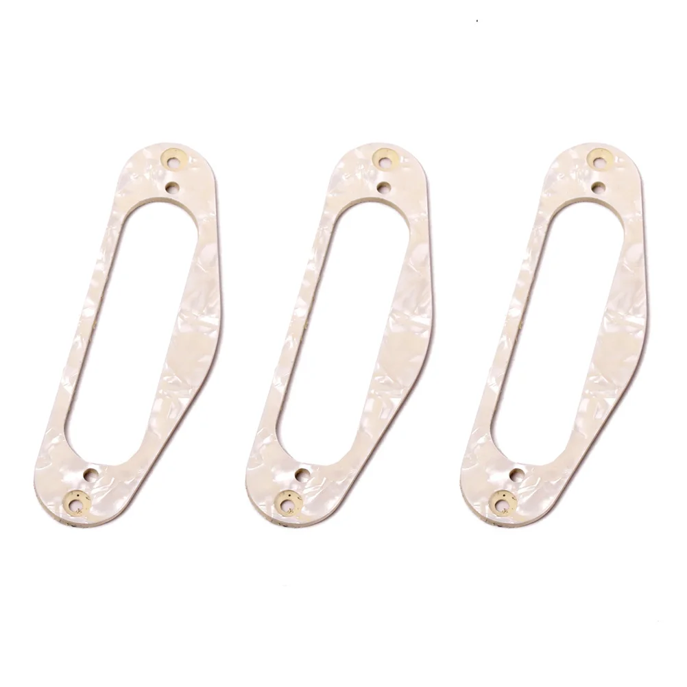 

3Pcs Gb405a Guitar Pickup Frame Mounting Ring Single Coil Flat Tl Style Instruments Beige Durable DIY Parts Guitar Pickup Frame