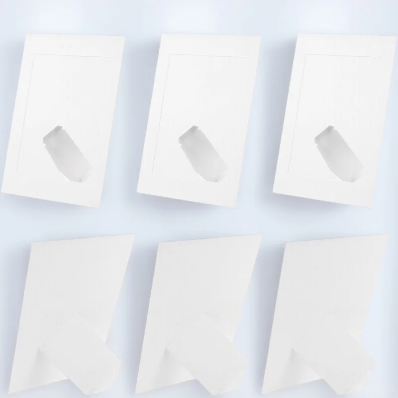 

10Pcs DIY Photo Frame Set Blank Paper Picture Frame Elegant Desktop Display for Household Room Decoration Paper Frames
