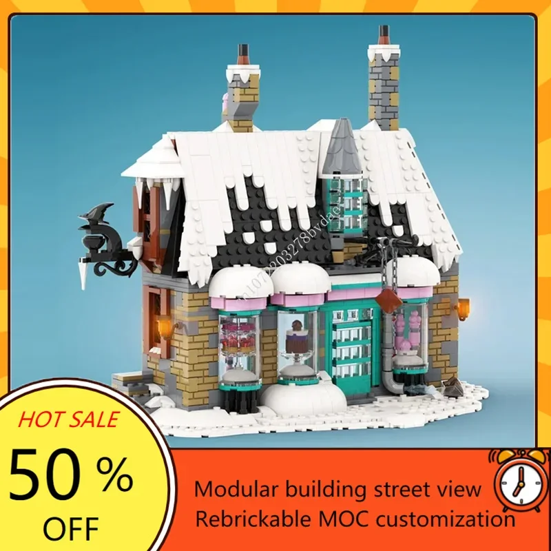 1178PCS Hogsmeade Modular MOC Creative street view Model Custom Puzzle Architecture DIY Education Assembly Model Kids Toys Gifts