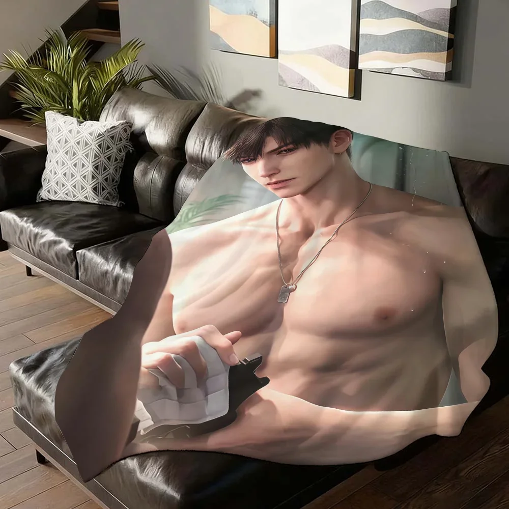 

Love and Deepspace Caleb Blanket for Sofa Bed Office Travel Camping Soft Warm Lightweight Throw for Sleeping Reading Relaxing