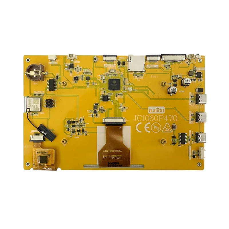 7 polegadas-LCD-Altoparlante ESP32P4 32M PSRAM 16M FLASH MIPI 1024*600 DSI MIPI Display Tela de toque capacitiva integrada ESP32-C6