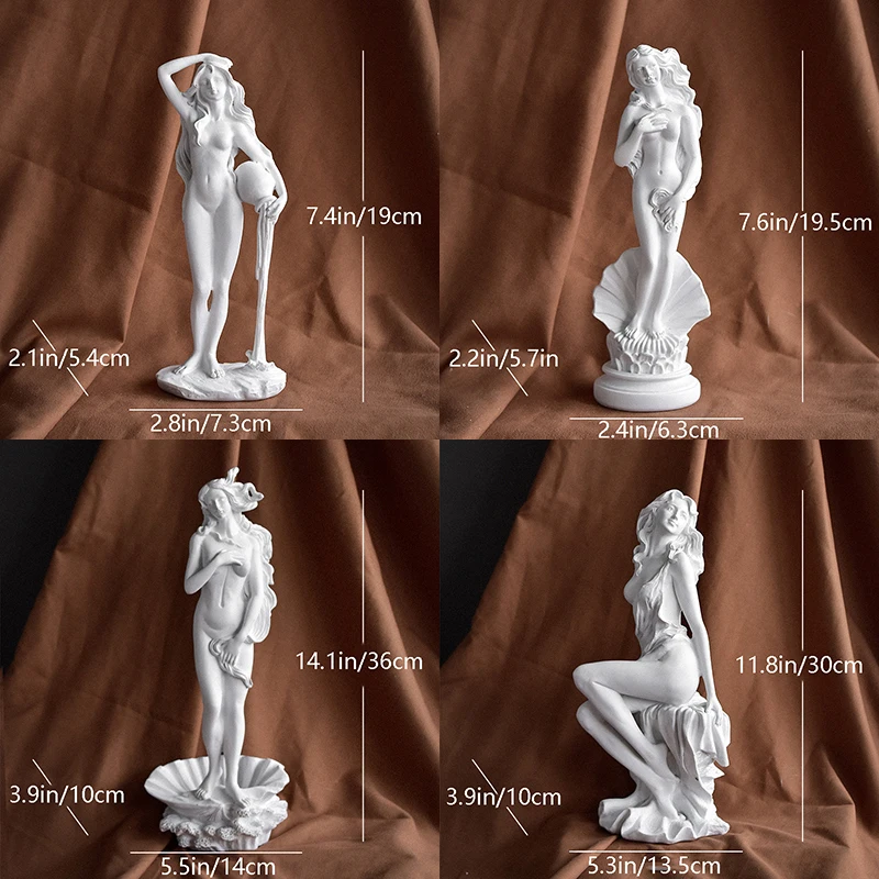 Resin Sculpture Home Decoration Modern Art Statues Figures Living Room Desk Bookcase Ornaments Nordic Venus Goddess Angel Crafts