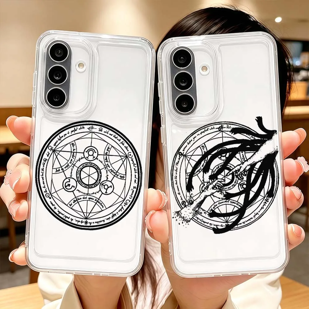 Fullmetal Alchemist Fashion For Samsung Galaxy A71 A57 A56 A55 A54 A53 A51 A17 A16 A07 A06 A05 Transparent Phone Case Cover