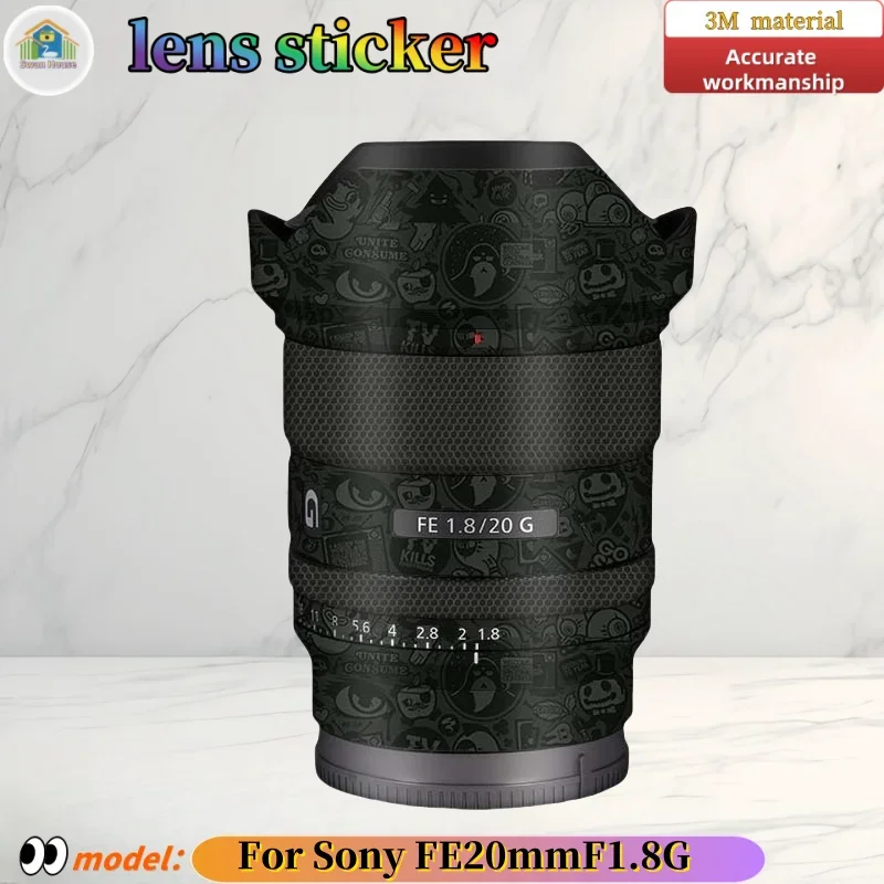 FE20F1.8G For Sony FE20mm F1.8G Camera lens sticker, DIY skin, Precision tailoring wear-resistant protective film