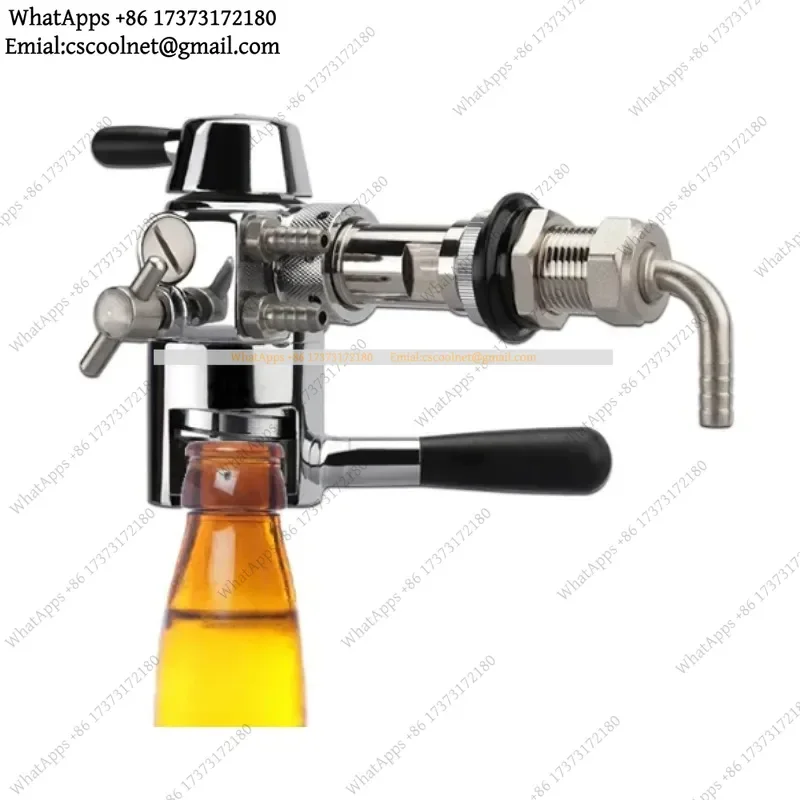 JS02 Counter Pressure Beer Bottle Filler De‑Foaming Tap Mini Valve Homebrew Keg Craft Bottling Accessory