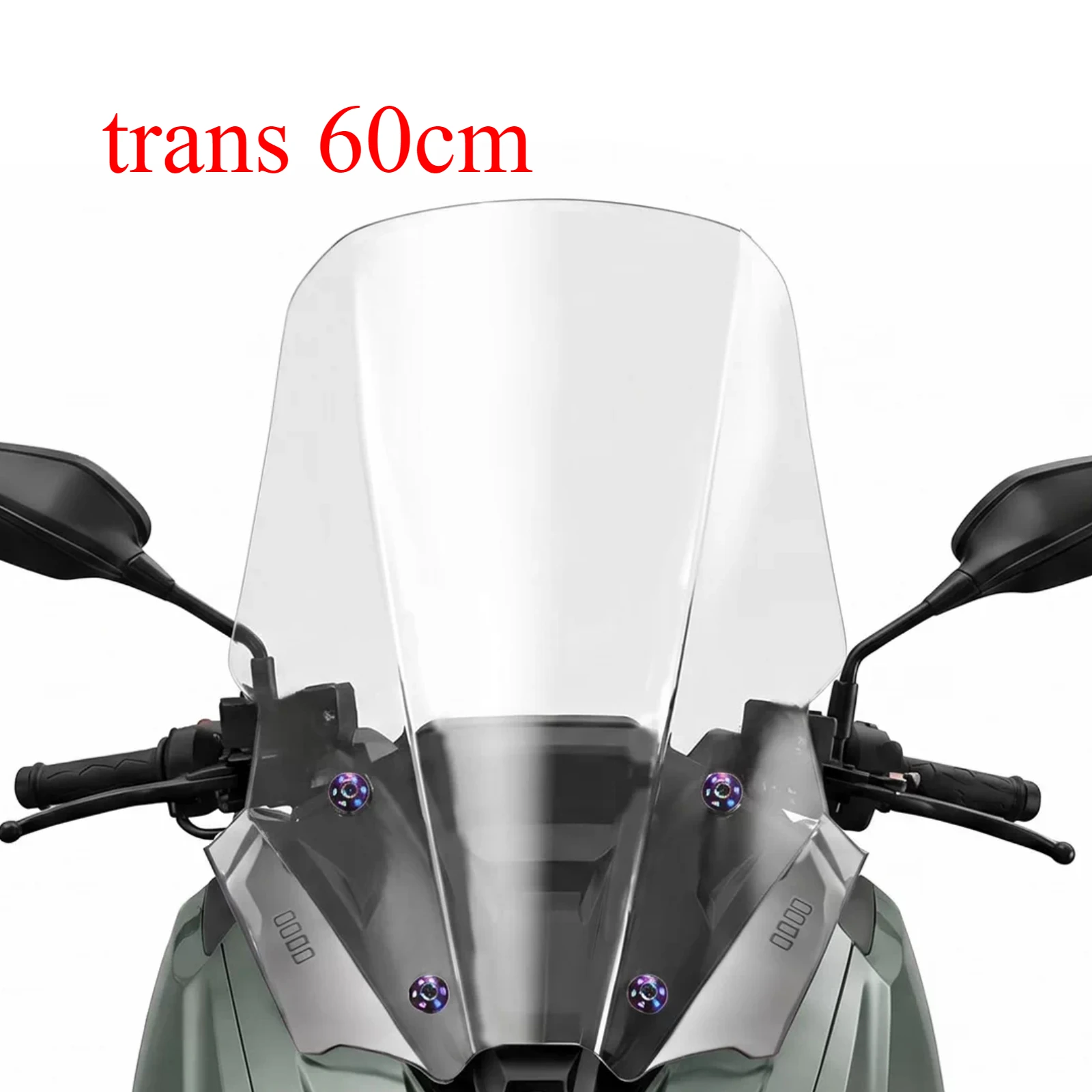 For ZONTES 175X Motorcycle Modified Straight Style Windscreen Front Windshield Wind Deflector Parts Body Modification Parts