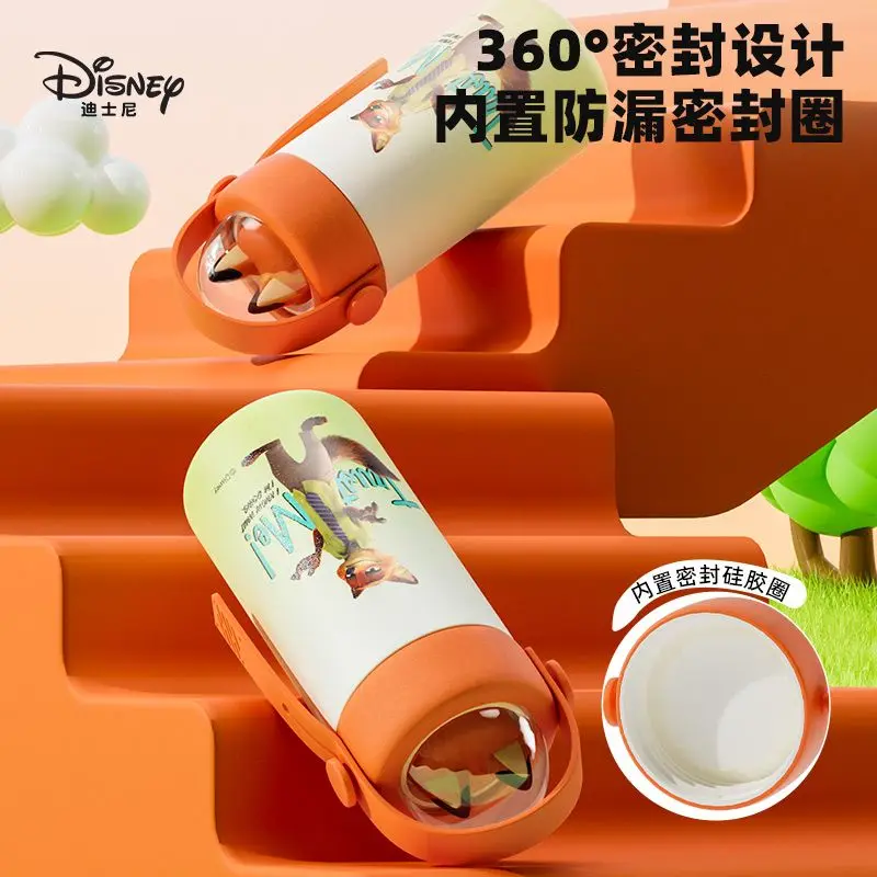 Disney Zootopia Judy Hopps Nick Wide Cute 3D Doll Stainless Steel Liner Insulated Warm and Cold Portable Handle Thermos Cup Gift