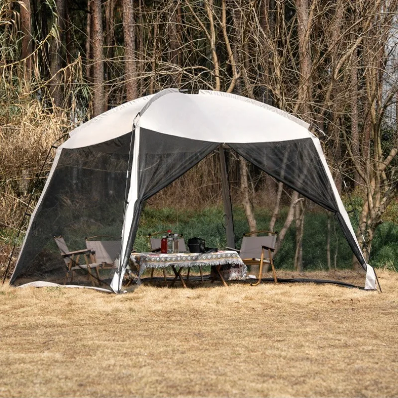 Outdoor Mosquito Net Tent Leisure Double-deck Durable Windproof Breathable Camping Tent Portable Sunshade Camping Equipment