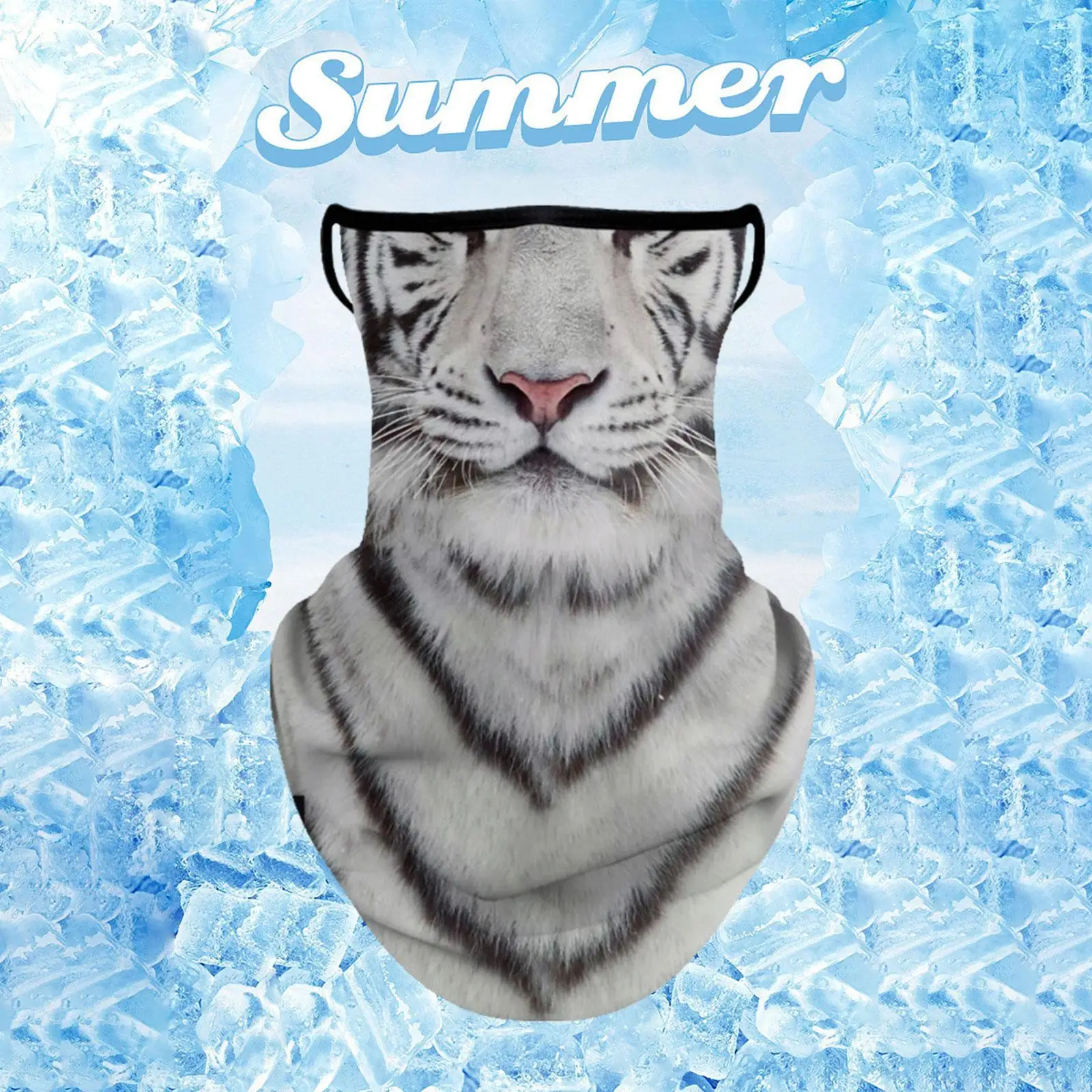 Masque facial de Protection solaire rafraîchissant fin, guêtre de cou en Polyester, Bandana pour cyclisme, équitation, femmes et hommes