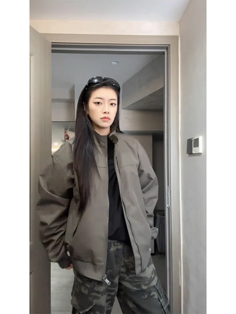 

Футболка с волчьими глазами, мужская бейсбольная куртка, весенне-осенняя американская куртка Sle CleanFit ort, широкая контурная куртка-пилот, подставка...