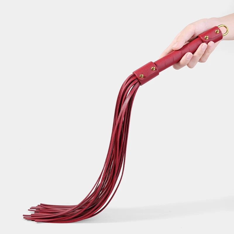 

PU Leather Horse Whip,Handmade Suede Flogger Bull Whip Cowhide Horse Riding Whip 60CM