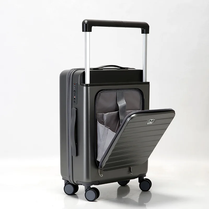 Trolley luggage Durable Suitcase KANGSHILU 20" 24" inch luggage Men's  Password Small Boarding Bag Travel suitcase with wheels