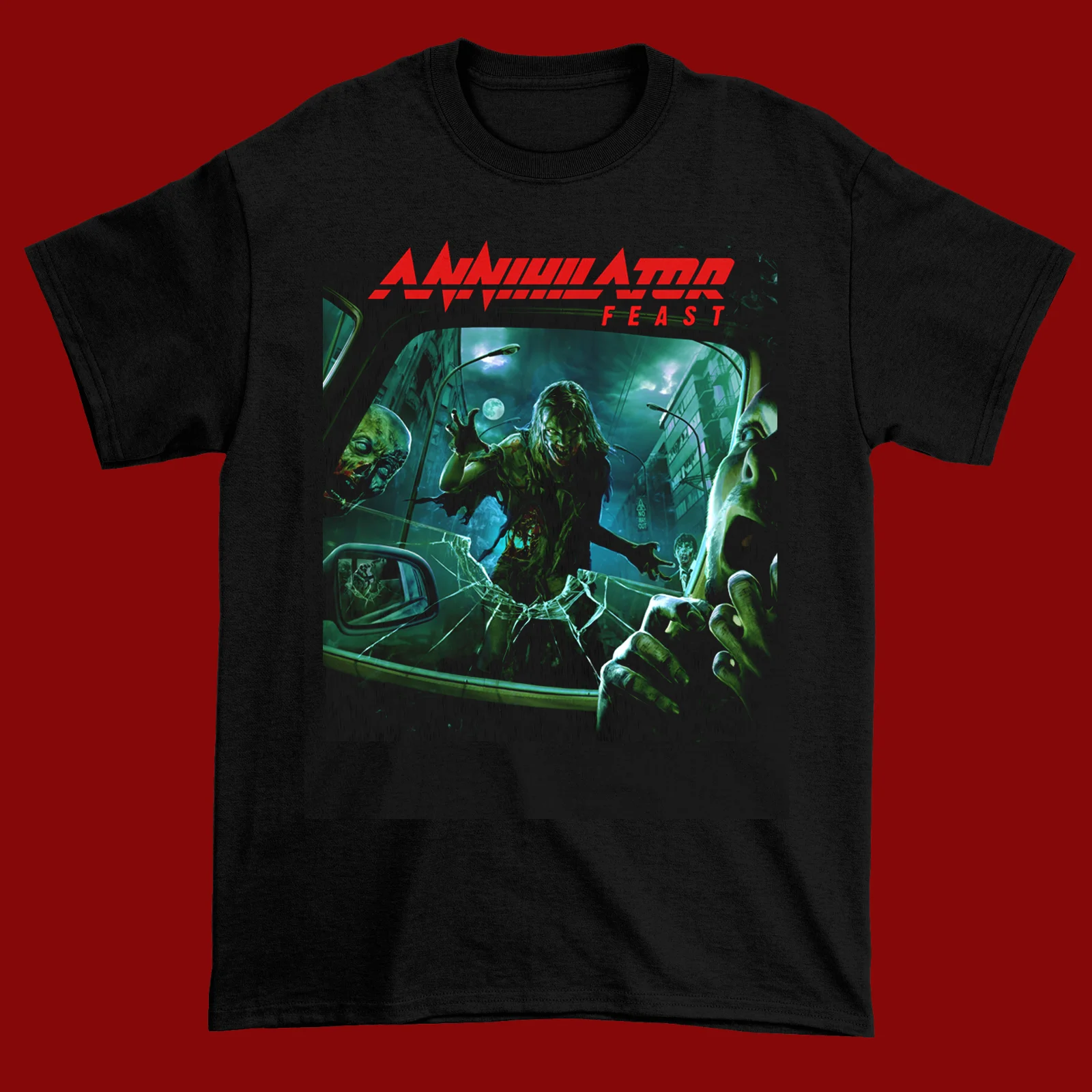 Inspired Annihilator Feast Cotton Black Size S to 5XL T- Shirt Gift Fans BE437