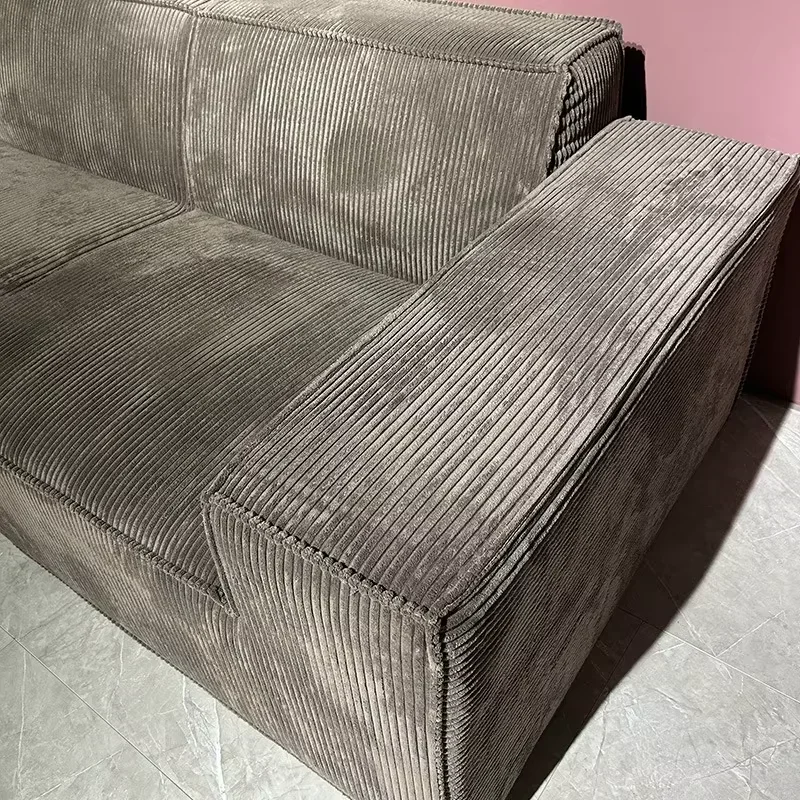 For Thick Striped Corduroy Modular Sectional Sofa Couch Set Big Ted Daybed Villa Fabric For Living Room