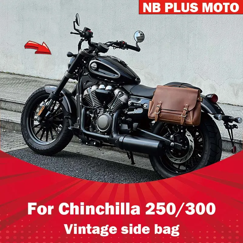 

【Premium】For Niche side bag Benda Chinchilla 250 300 cycling retro side bag modified accessories rear seat side bag