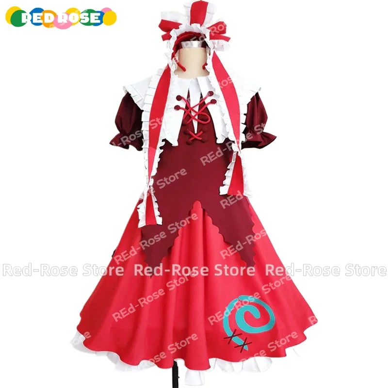 

【Customized 】Anime Touhou Project Hina Kagiyama Cosplay Costume Halloween Christmas Party