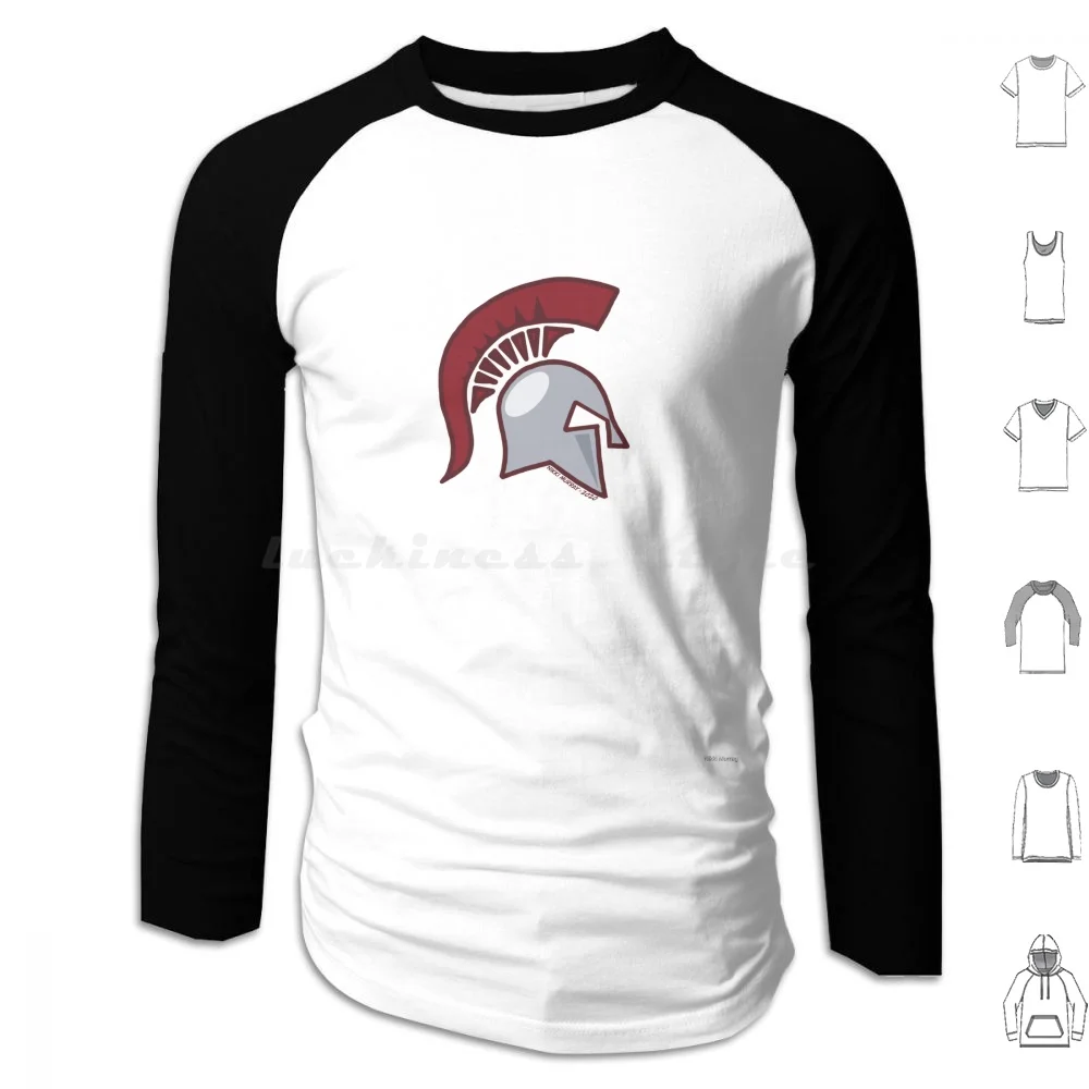 

Шлем с капюшоном Хлопковый шлем с длинным рукавом Серый Красный Трой Древний