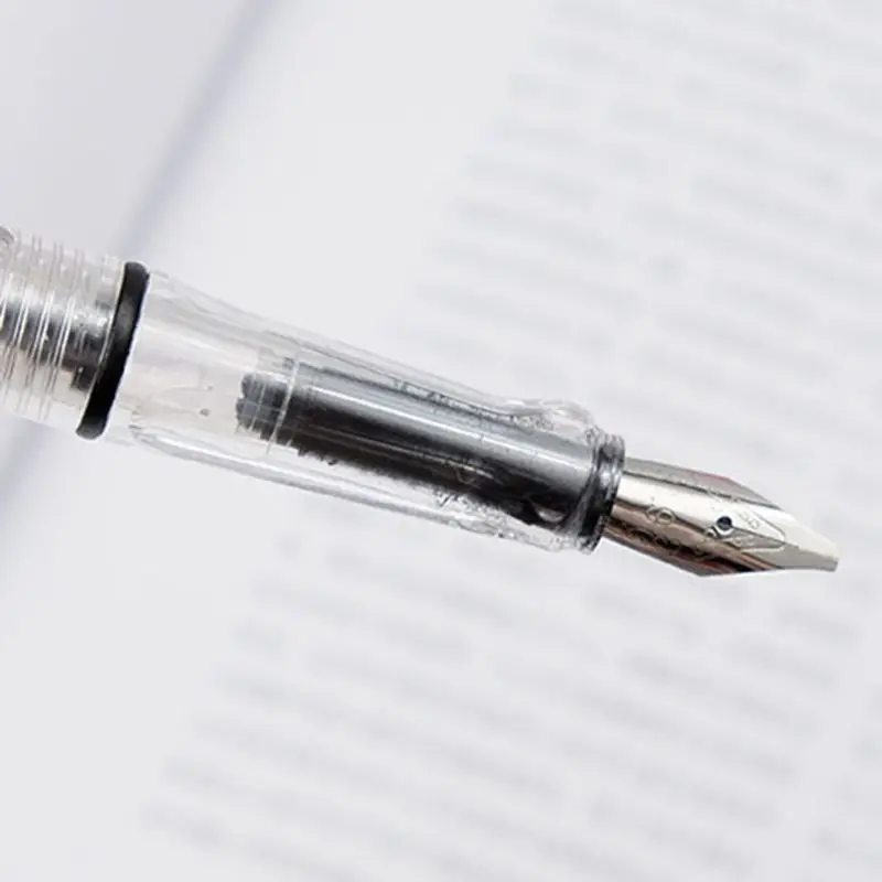 Duckbill Gothic Parallel ปากกาน้ำพุโปร่งใสปากกาสำหรับเขียนลายเซ็นงานแต่งงานวันเกิด Decor Dropship