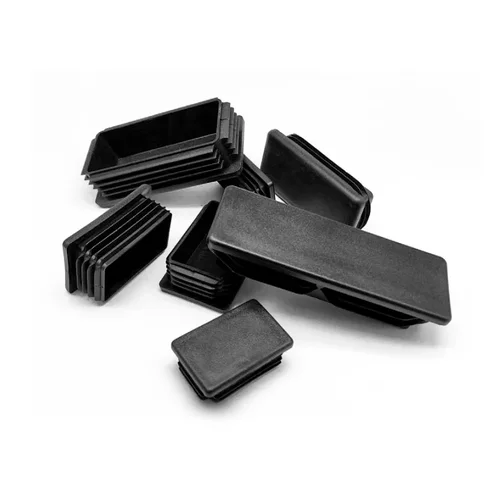 Imagen 2 del producto Tapón de tubo cuadrado 10-60 15-100 tapas ciegas negras tapa de tubo rectangular tapones de inserción cubierta de pie de muebles de silla de mesa
