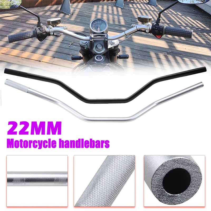 

22mm Universal Motorcycle Handlebar Aluminum Alloy Motocross Scooter Handle Bar For Pit Bike Tmax530 Pcx Cb500x Mt07 Accessories