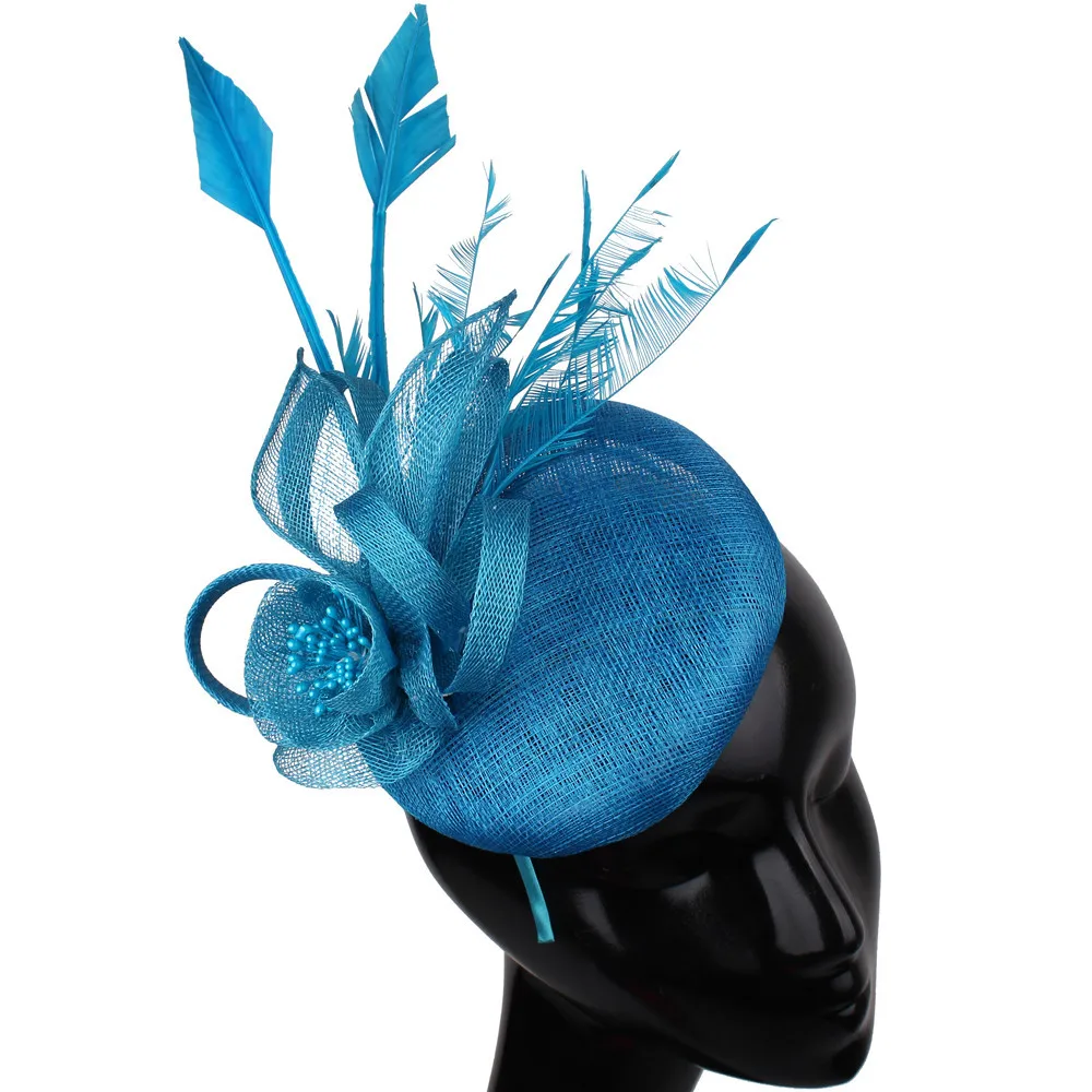 Women Fascinator Hat Headband Wedding Flower Headpiece Formal Dress Ladies Occasion Chapeau Cap Hair Accessories