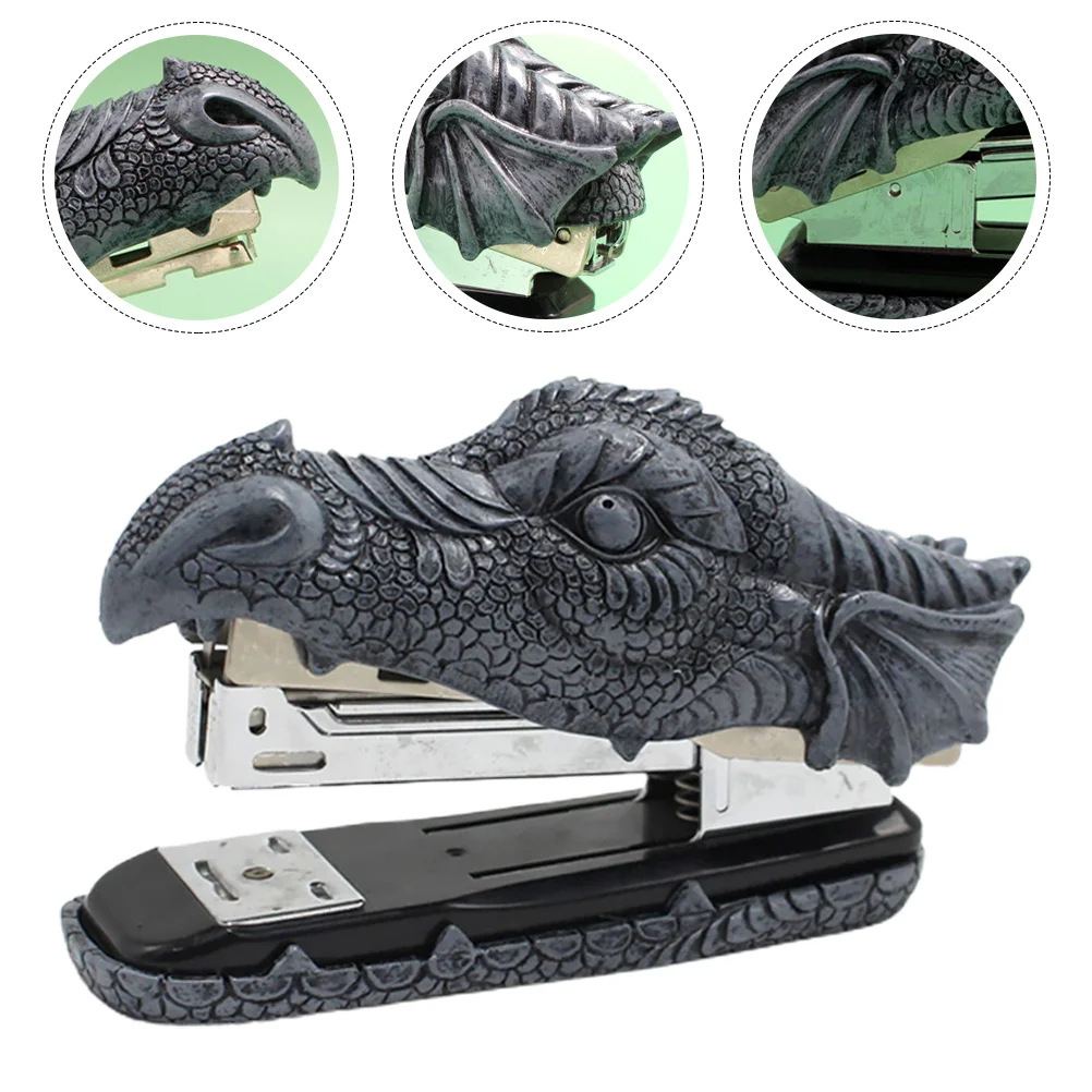 Wisking Tool Electric Faucet Stapler Heavy Duty Office Supply Desk Dragon Decor