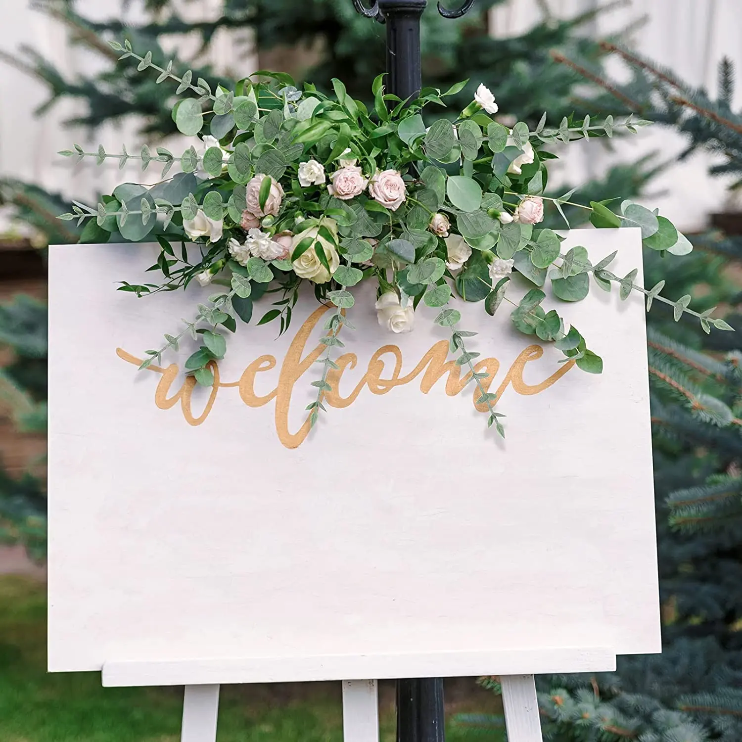 Yannew-tallos artificiales de eucalipto para decoración del hogar, plantas falsas verdes de dólar plateado para ramo de boda, arreglo Floral, 12 piezas