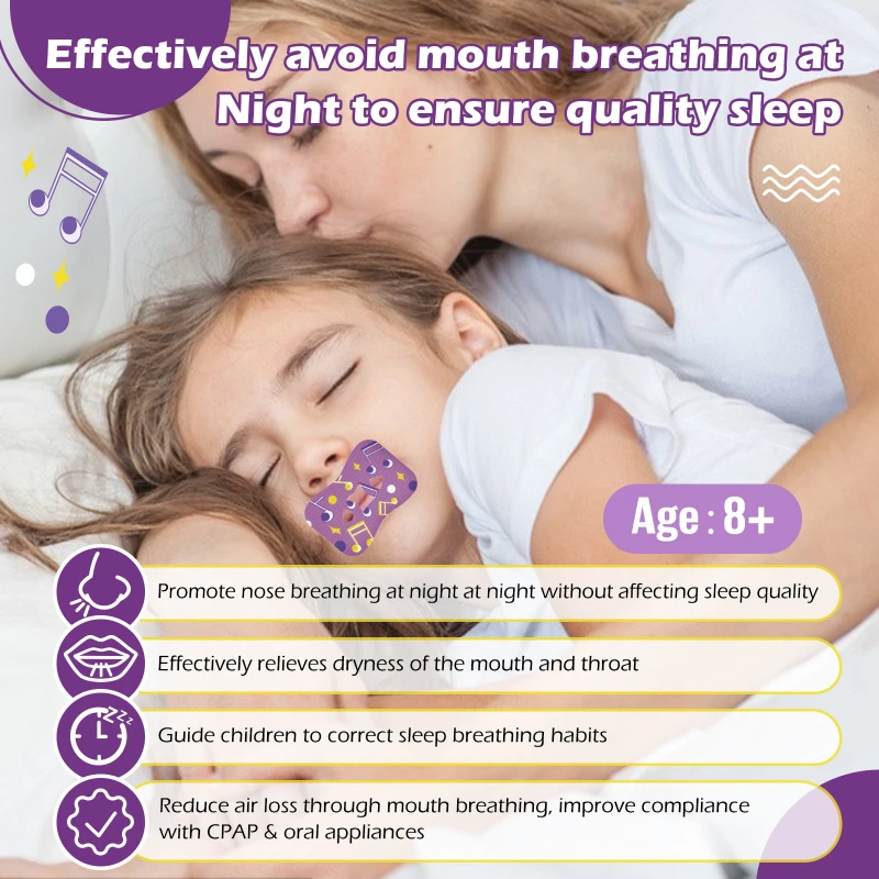 30Pcs Closed Mouth Sticker Anti Snoring Night Mouth Breathing Sticker Sleep Stop Snoring Sticker Improve Open Mouth Health Care