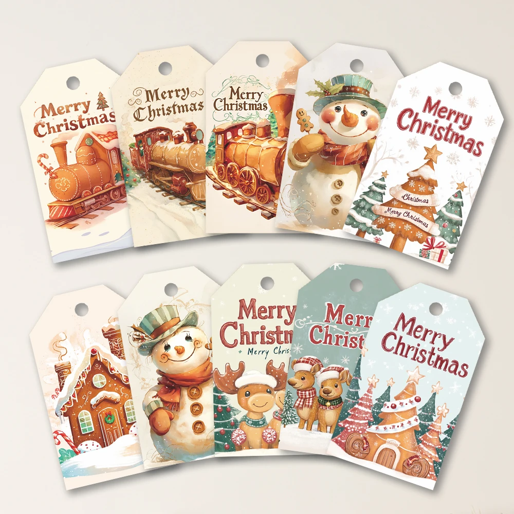 40個、クリスマスタグ、ギフトラベル、パーティーデコレーション、DIYカード、ホリデーホームデコレーション、グリーティングカード、パーティーカード、ギフト紐