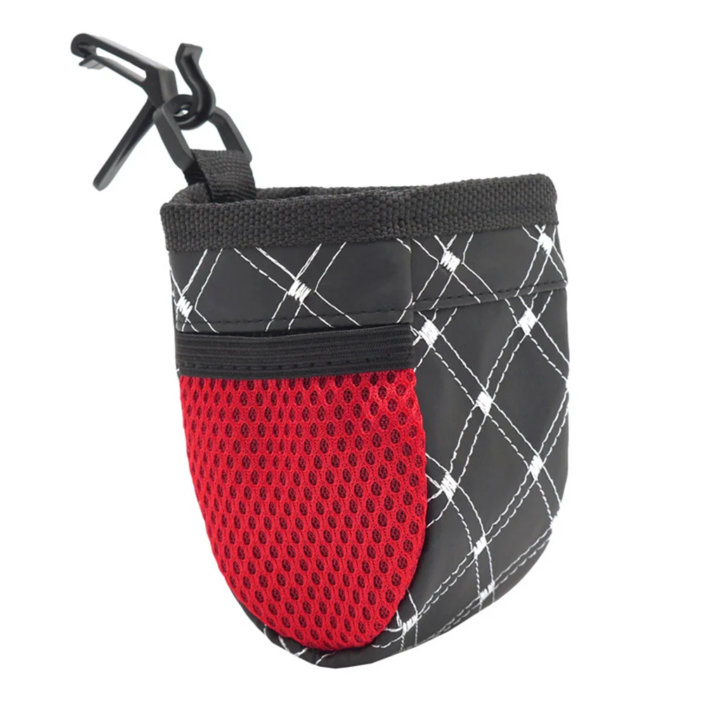 

Vent Black-Red White Line Large Capacity Pu Organizer For Phone Bottle Auto Interior Pouch Hanging Hook Design Car Air Outlet