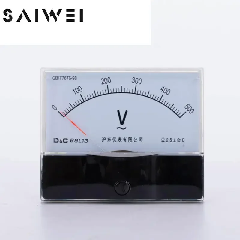 100A electric Pointer Ammeter 69L13 diesel generator part single three phase panel box ac voltage and current amp power meter