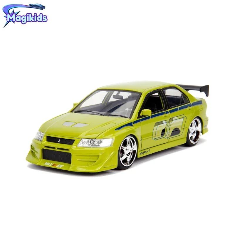 

1:24 Brian’s 2002 Mitsubishi Lancer Evolution VII Diecast Car Metal Alloy Model Car decoration display collection gifts J235